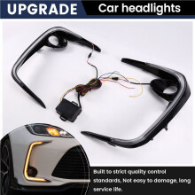 Car LED DRL Daytime Running Light Turn Signal 12V Fog Lamp Decoration Bumper Light for   2019 - 2022