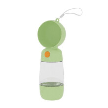 2-In-1 Tragbarer Wasserbecher Aus Lebensmittelechtem Material für Hunde und Katzen, Reise-Trinkflasche für Haustiere mit Futterspender B