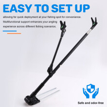 Thickened Telescopic Fishing Rod Bracket Fishing Rod Dual Purpose Bracket Fishing Rod Holder 2.4M