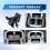 Car Center Console Cup Holder Insert Divider Collapsible Separator 55604-35050 for  4Runner 2003-2009 3