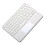 Wireless  Keyboard  78 Keys Gaming Office Rechargeable Keyboard Touchpad for Pad PC Tablet White 1