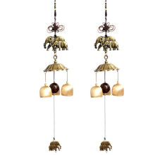 Double Elephant Metal Wind Chime Pendant Copper Bell Japanese Style Pendant