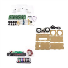 DIY Speaker Kit with FM Radio DIY Soldering Project Practice Solder Assembly DIY Electronic Kit 2x3W Speaker B