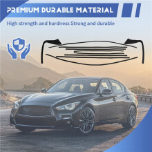 For Q50 Q50S 2014 - 2024 Window Trim Stickers Vinyl Scratch Resistant Blackout Style for Vehicle Exterior