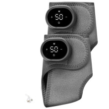 Massaggiatore Riscaldato per Caviglie e Piedi con Display LCD, 3 Livelli di Massaggio e 5 Impostazioni di Calore per Alleviare il Dolore e Migliorare