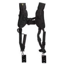 Sling Camera Belt Portable Shoulder Strap Camera Mount Quick Adjustment Accessories for Two DSLR Digital Cameras
