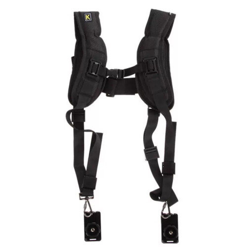 Sling Camera Belt Portable Shoulder Strap Camera Mount Quick Adjustment Accessories for Two DSLR Digital Cameras