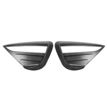 Front Fog Lamp Spoiler Blade Trim Protective Cover Wind Knife Decoration Matte Black for ModelY 2021-23