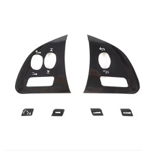 Interior Covers Steering Wheel Buttons Stickers for XF 2012 - 2015 Car Accessories Black