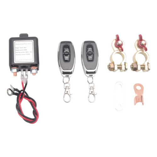 Car Battery Disconnect  Remote Control Power Kill Master Isolator Cut Off  200A/12V with Remote Control