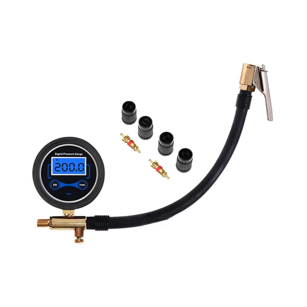 Tire Inflator Pump Lcd Display Car Tire Pressure Inspection Tool Quick Connect Compact Digital Tire Inflator Hose 6031048120867