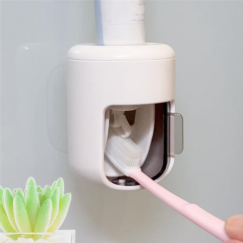 Automatic Toothpaste Dispenser, Wall Mounted with Visualization of Toothpaste Rate 2
