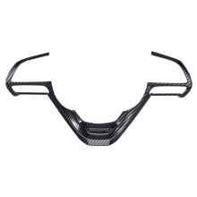 Voor Grand Cherokee WK2 2014-2020 Auto Stuurwiel Knop Frame Cover Trim Decoratie Sticker Koolstofvezel Patroon