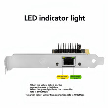 5Gbps PCI-E to RJ45 Network Card RTL8126 100Mbps/1G/2.5G/5G Gigabit Ethernet PCIE Wlan Adapter for PC Win10 11