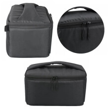 Angelrollenetui, Aufbewahrungstasche für Angelrollen, Quadratische Tasche mit 6 Fächern für Angelzubehör
