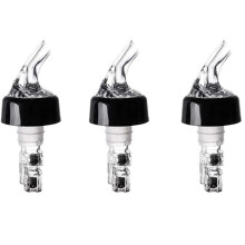 3 Piezas 30ml Vertedor de Licor de Plástico Botella de Vino de Aceite de Oliva Tapón de Tapón Dispensador de Vino de Corcho una Prueba de Fugas