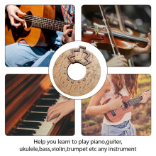 Wooden Melody Tool Music Instrument Wood Melody Maker Circle of Fifths Wheel, Circle Wooden Wheel and Musical