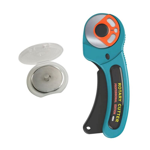 FT145 Rotary Cutter 45mm Patchwork Roller Easy Tearing Cutting Tools for Cloth Leather Paper Ticket Soft Sheet A