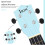 IRIN Ukulele 21 Zoll Bunte Kinder-Einsteiger-Einsteiger-Ukulele (Blau) 3