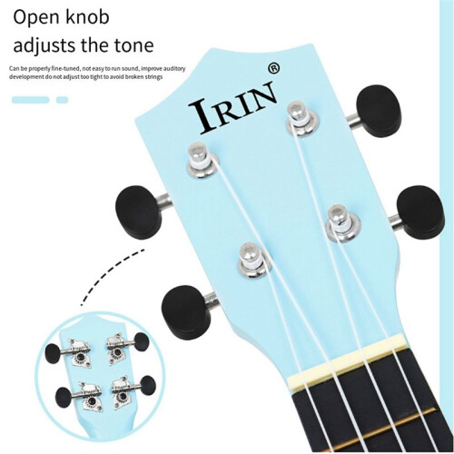 IRIN Ukulele 21 Zoll Bunte Kinder-Einsteiger-Einsteiger-Ukulele (Blau) 2