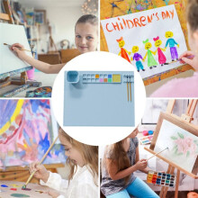 1 PC Lavable en Silicone Artisanat Graffiti Peinture Tapis Enfants Bricolage Silicone Peinture