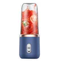 Fruit Juicer for Shakes and Fruit Juicer USB Rechargeable Handheld Blenders with 6 Blades Easy to Clean