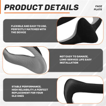 Face Plate Replacement Kit for Avata 2 Goggles 3 Face Mask Cover Drone Flight Glasses Sponge Eye Pads Black+Gray