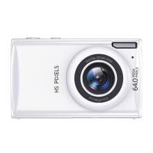 4K-Digitalkameras für Fotografie, 64 MP, Autofokus, Anti-Shake, Vlog-Videokamera, 18-Facher Digitalzoom, Kompaktkameras, Weiß