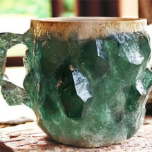 Mineral Crystal Coffee Cup Coffee Cup with Handle Multicolor Imitation Crystal Mineral Coffee Cup