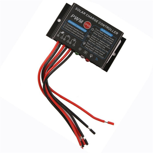 10A 12V IP67 VattentäT Solar Charge Controller PWM Solar Control Regulator 2