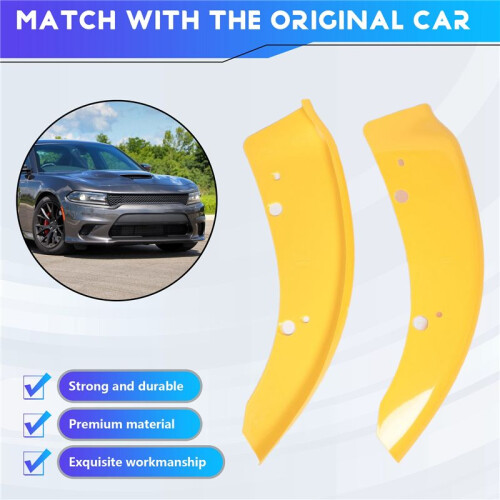 Car Front Bumper Lip Diffuser Splitters Body Kit Scratch Protector for  Charger Scat Pack 2015-2021 SRT 2015-2019 C 2