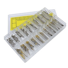 200Pcs 10-28mm Watch Strap Link Pins Connection Fixed Shaft Stainless Steel Ear Rod Watch Bolt Hand Repair Tool Set