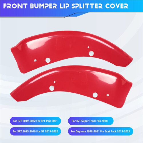 Car Front Bumper Lip Diffuser Splitters Body Kit Scratch Protector for  Charger Scat Pack 2015-2021 SRT 2015-2019 B 1