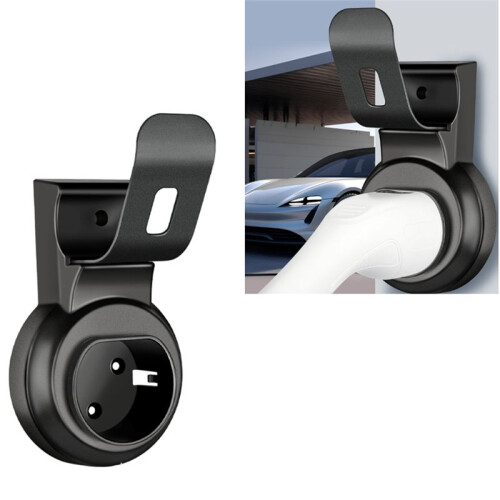 EV Charger Holder with Hook Type 2 Charging Cable Organizer Wall Mount Dock Plug Holder for Electric Vehicle 1