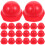 100Pièces Casques De Miniatures Pour Poupées En ABS Rouge 3