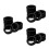 24Pièces Protections Sol Silicone Noir Pour Résistantes 5