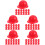 100Pièces Casques De Miniatures Pour Poupées En ABS Rouge 8