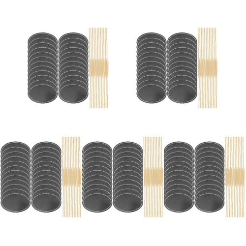 120Pièces Marqueurs Fromage Cupcake En Bois Pour Buffet 2