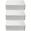 3Pièces Boîtes Métal Argentées Petit Format Pour Cadeaux Biscuits 10