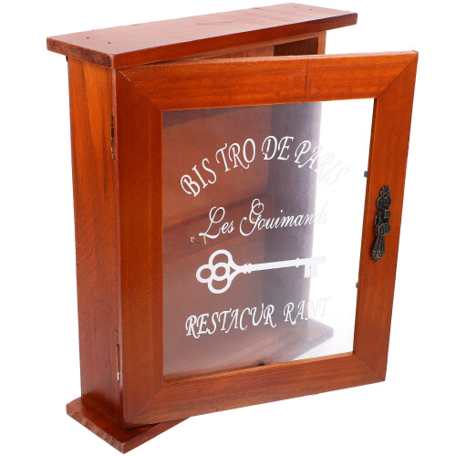 3Pièces Armoire Murale Bois Rouge Pour Rangement 1