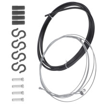 3Ensembles Lignes De Noir Caoutchouc Acier Durable