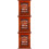 3Pièces Armoire Murale Bois Rouge Pour Rangement 10