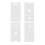 4Pièces Sticker Miroir Hauteur Enfants Design Simple Usage 1