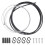 3Ensembles Lignes De Noir Caoutchouc Acier Durable 3