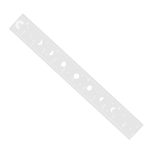 4Pièces Sticker Miroir Hauteur Enfants Design Simple Usage 2