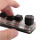 Three Key USB Wired  Keyboard Knob Mechanical Keyboard Fast Office Volume Control Keyboard for Laptop Computer Black 6