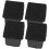 20Pièces Couvre-Pieds D'échelle Silicone Noir Pour Sols 1