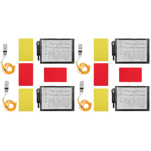 2Ensembles Cartes D'arbitre Professionnelles PVC Portable 2