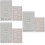 6Pièces Plateaux De Conception Perles Gris Pour Bracelet 7