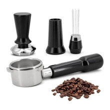 54mm Portafilter Espresso Kit Set -Stainless Steel & Aluminum Alloy WDT Tool & Precision Tamper with Spring